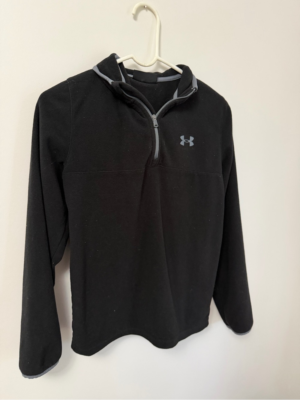 Under Armour Black Quarter-Zip Fleece with Gray Trim